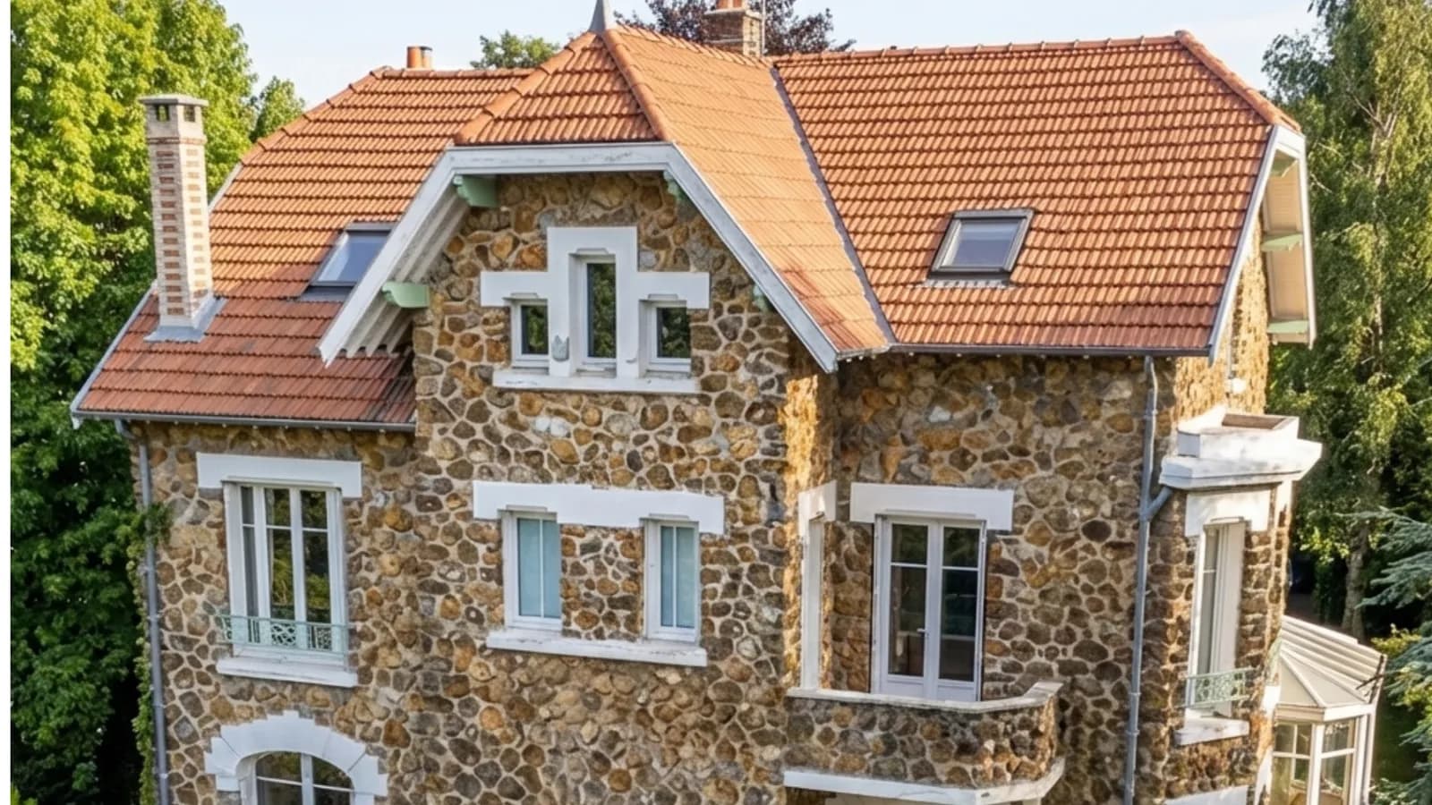 Toiture apres renovation - Villa Meuliere Sceaux